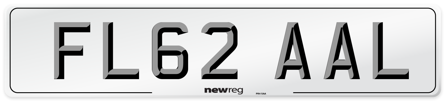 FL62 AAL Number Plate from New Reg
